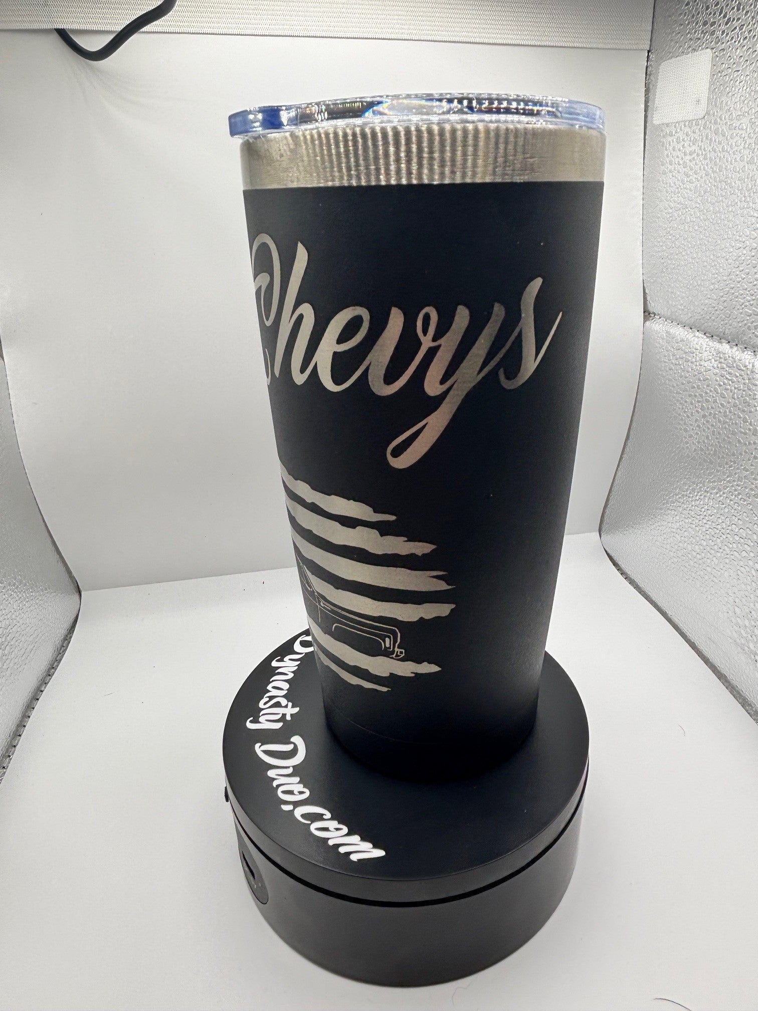 Only Chevy With Flag Featuring A Square Body 20oz Tumbler