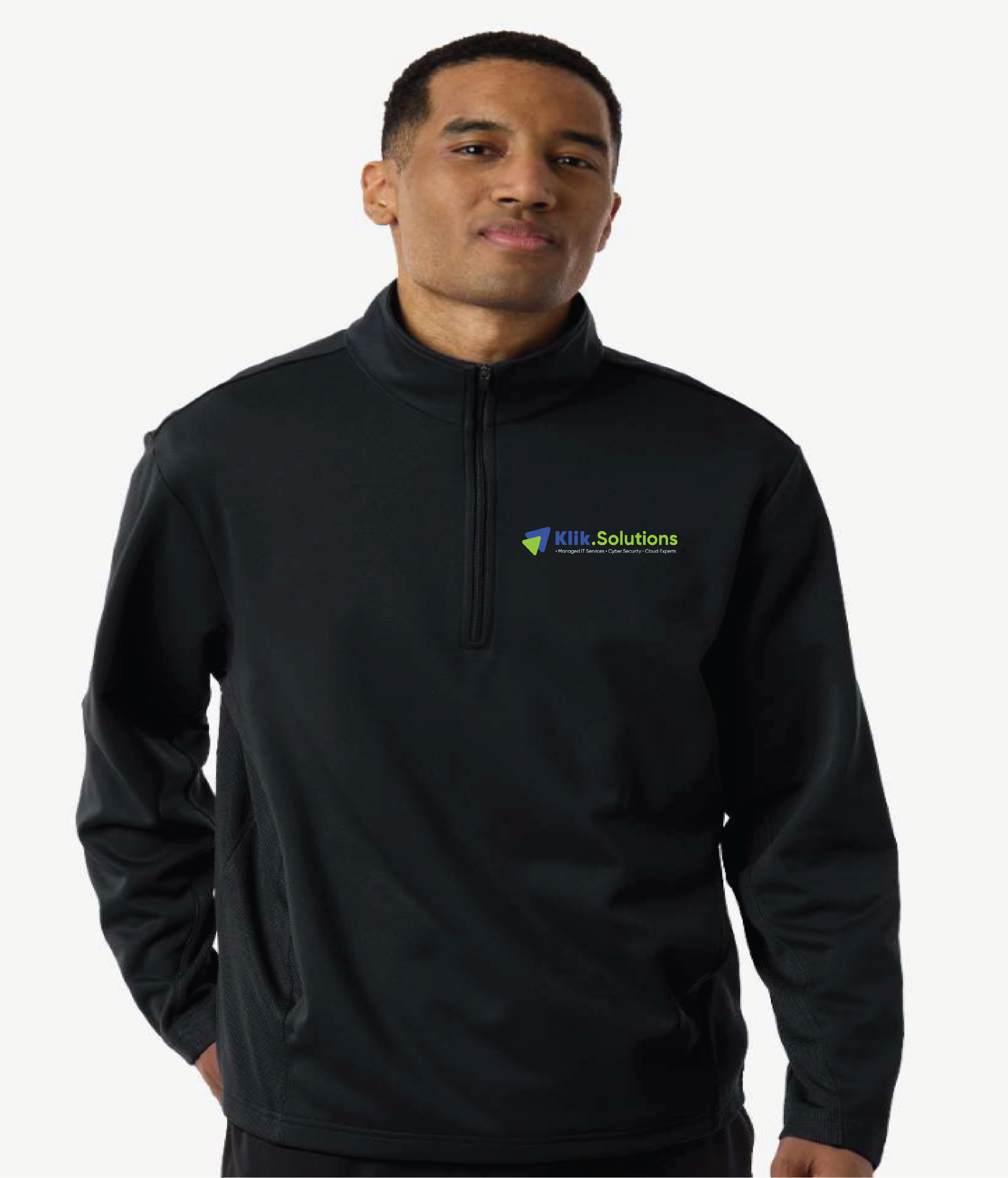 Klik Solutions Unisex Quarter-Zip Tech Fleece Pullover